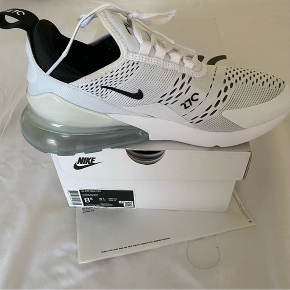 Nike Air Max 270 Sneakers | Size 8.5 Women’s | BLACK/WHITE - Picture 2 of 10